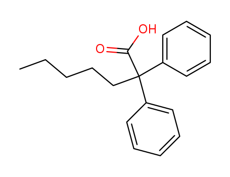 Molecular Structure of 198337-89-2 (Benzeneacetic acid, a-pentyl-a-phenyl-)