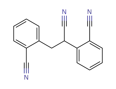 Molecular Structure of 22115-43-1 (2,3-bis(2-cyanophenyl)propionitrile)