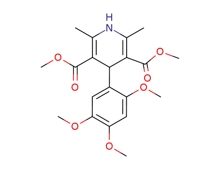 3,5-Pyridinedicarboxylic acid,
1,4-dihydro-2,6-dimethyl-4-(2,4,5-trimethoxyphenyl)-, dimethyl ester