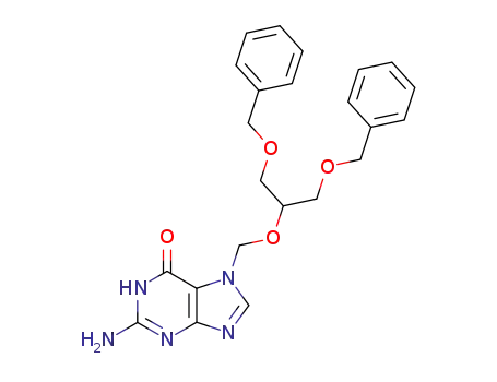 7-[(1,3-dibenzyloxy-2-propoxy)methyl]guanine