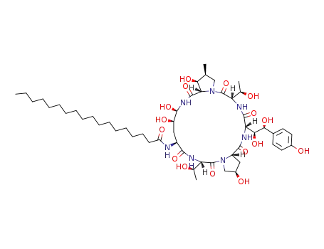 Molecular Structure of 54651-06-8 (Tetrahydroechinocandin B)