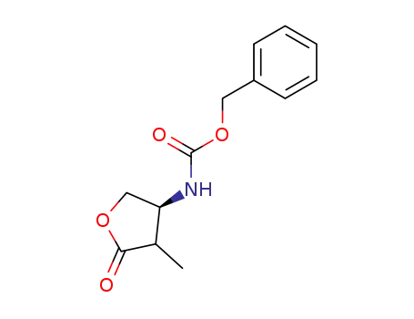 Molecular Structure of 94799-18-5 (Carbamic acid, (tetrahydro-4-methyl-5-oxo-3-furanyl)-, phenylmethyl ester (9CI))