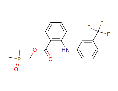Molecular Structure of 61148-97-8 (dimethylphosphinyl-methyl N-(3-trifluoromethylphenyl)-anthranilate)