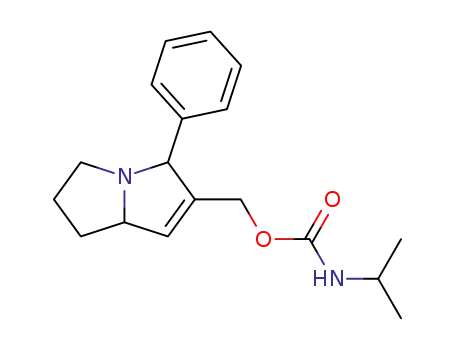 2,3,5,7a-tetrahydro-5-phenyl-6-<<((2-propyl)carbamoyl)oxy>methyl>-1H-pyrrolizine