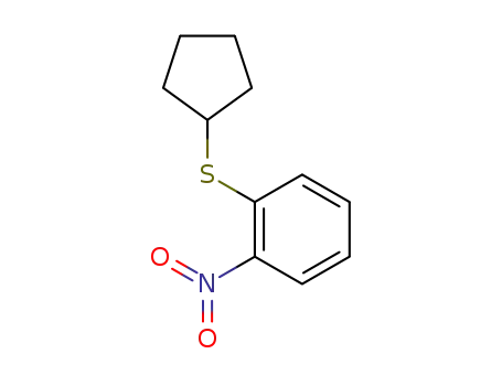 Molecular Structure of 77053-23-7 (Cyclopentyl-(2-nitrophenyl)-sulfid)