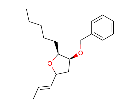 (2S,3S)-3-Benzyloxy-2-pentyl-5-((E)-propenyl)-tetrahydro-furan