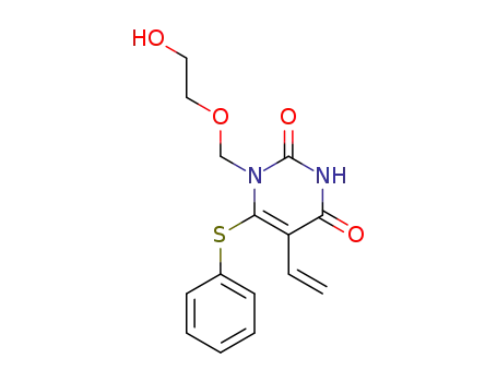 5-ethenyl-1-[(2-hydroxyethoxy)methyl]-6-(phenylsulfanyl)pyrimidine-2,4(1H,3H)-dione
