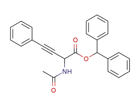 diphenylmethyl 2-amino-N-acetyl-4-phenyl-3-butynoate