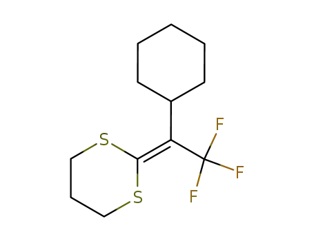 1,3-Dithiane, 2-(1-cyclohexyl-2,2,2-trifluoroethylidene)-