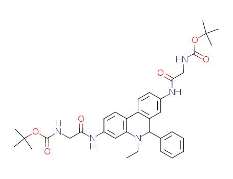 N-3,8-di(BOC glycyl)amino-6-ethyl-5-phenyl-5,6-dihydrophenantridine