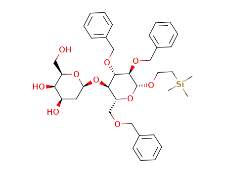 2-(Trimethylsilyl)ethyl 2,3,6-tri-O-benzyl-4-O-(2-deoxy-β-D-lyxo-hexopyranosyl)-β-D-glucopyranoside
