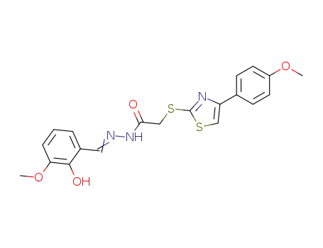 [4-(4-Methoxy-phenyl)-thiazol-2-ylsulfanyl]-acetic acid [1-(2-hydroxy-3-methoxy-phenyl)-meth-(E)-ylidene]-hydrazide