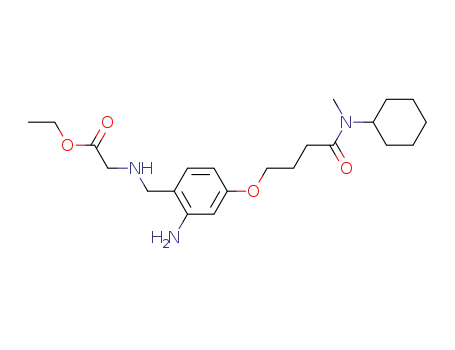 Glycine,
N-[[2-amino-4-[4-(cyclohexylmethylamino)-4-oxobutoxy]phenyl]methyl]-,
ethyl ester