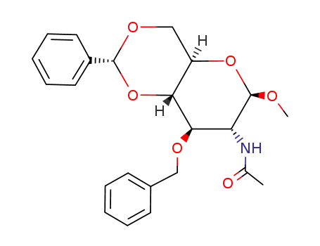 methyl 2-acetamido-3-O-benzyl-4,6-O-benzylidene-2-deoxy-β-D-glucopyranoside