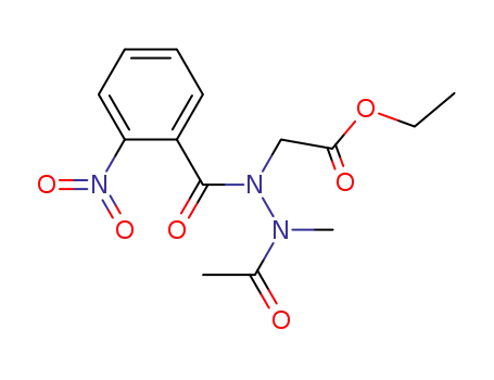 [N'-Acetyl-N'-methyl-N-(2-nitro-benzoyl)-hydrazino]-acetic acid ethyl ester