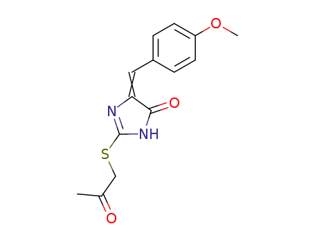 4H-Imidazol-4-one,
1,5-dihydro-5-[(4-methoxyphenyl)methylene]-2-[(2-oxopropyl)thio]-