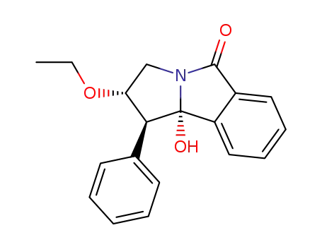 2α-Ethoxy-9bα-hydroxy-1β-phenyl-1,2,3,9b-tetrahydro-5H-pyrrolo<2,1-α>isoindol-5-one