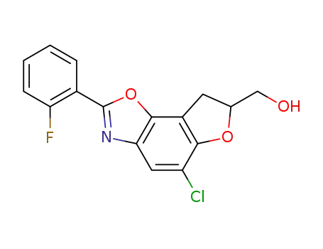5-chloro-2-(2-fluorophenyl)-7,8-dihydrofuro<2,3-g>benzoxazole-7-methanol