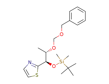 (1R)-1-O-tert-butyldimethylsilyl-2-O-benzyloxymethyl-3-deoxy-1-(2-thiazolyl)-L-glycitol