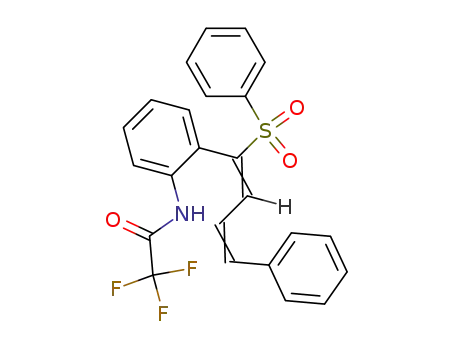 N-[2-((1Z,3E)-1-Benzenesulfonyl-4-phenyl-buta-1,3-dienyl)-phenyl]-2,2,2-trifluoro-acetamide
