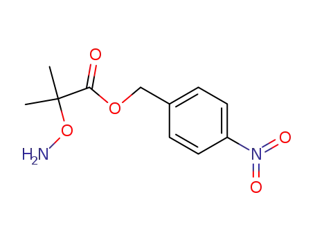 Molecular Structure of 84208-35-5 (Propanoic acid, 2-(aminooxy)-2-methyl-, (4-nitrophenyl)methyl ester)