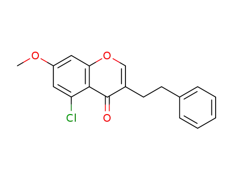 4H-1-Benzopyran-4-one, 5-chloro-7-methoxy-3-(2-phenylethyl)-