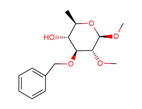 methyl 3-O-benzyl-6-deoxy-2-O-methyl-β-D-glucopyranoside