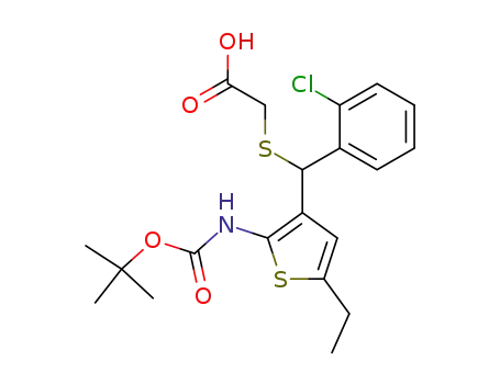 [(2-tert-Butoxycarbonylamino-5-ethyl-thiophen-3-yl)-(2-chloro-phenyl)-methylsulfanyl]-acetic acid
