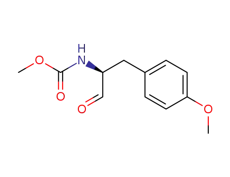 Carbamic acid, [1-[(4-methoxyphenyl)methyl]-2-oxoethyl]-, methyl ester,
(R)-