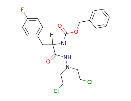 [1-[N',N'-Bis-(2-chloro-ethyl)-hydrazinocarbonyl]-2-(4-fluoro-phenyl)-ethyl]-carbamic acid benzyl ester