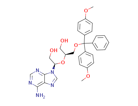 9H-Purine-9-ethanol, 6-amino-β-[2-[bis(4-methoxyphenyl)phenylmethoxy]-1-(hydroxymethyl)ethoxy]-, [S-(R*,S*)]- (9CI)