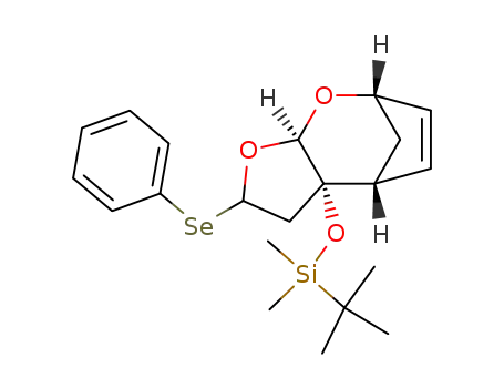 (1S,3R,5RS,7S,8R)-7-(tert-Butyldimethylsilyloxy)-5-phenylseleno-2,4-dioxatricyclo<6.2.1.0<sup>3,7</sup>>undec-9-ene
