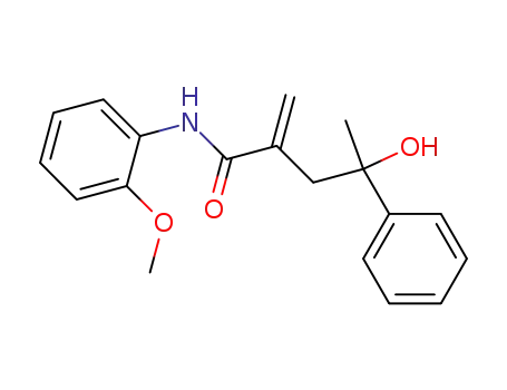4-Hydroxy-2-methylene-4-phenyl-pentanoic acid (2-methoxy-phenyl)-amide