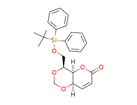 (4S,4aS,8aR)-4-(tert-Butyl-diphenyl-silanyloxymethyl)-4a,8a-dihydro-4H-pyrano[3,2-d][1,3]dioxin-6-one