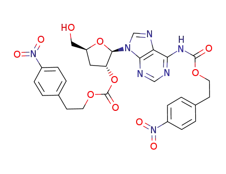 3'-deoxy-N<sup>6</sup>,2'-O-bis[2-(p-nitrophenyl)ethoxicarbonyl]adenosine