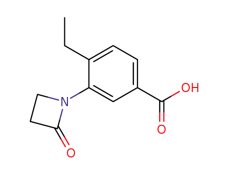 4-Ethyl-3-(2-oxoazetidin-1-yl)benzoic acid