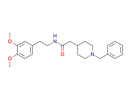 Molecular Structure of 94771-52-5 (4-Piperidineacetamide,
N-[2-(3,4-dimethoxyphenyl)ethyl]-1-(phenylmethyl)-)