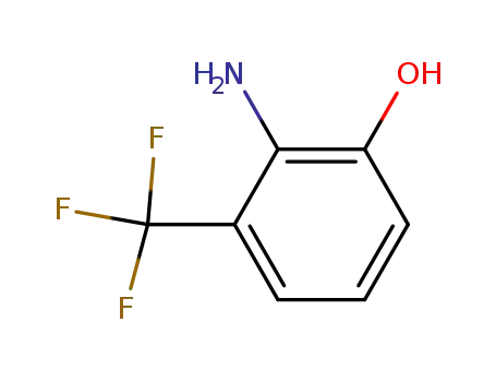 Molecular Structure of 106877-48-9 (2-aMino-3-(trifluoroMethyl)phenol)