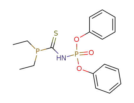 N-Diethylphosphanylthiocarbonyl-O,O'-diphenyl-amidophosphat