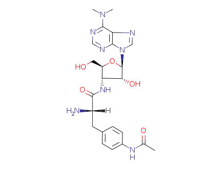(S)-3-(4-Acetylamino-phenyl)-2-amino-N-[(2S,3S,4R,5R)-5-(6-dimethylamino-purin-9-yl)-4-hydroxy-2-hydroxymethyl-tetrahydro-furan-3-yl]-propionamide