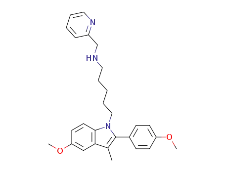 {5-[5-Methoxy-2-(4-methoxy-phenyl)-3-methyl-indol-1-yl]-pentyl}-pyridin-2-ylmethyl-amine