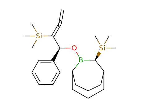 (R)-9-((S)-1-Phenyl-2-trimethylsilanyl-buta-2,3-dienyloxy)-10-trimethylsilanyl-9-bora-bicyclo[3.3.2]decane