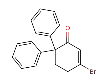 Molecular Structure of 143836-65-1 (2-Cyclohexen-1-one, 3-bromo-6,6-diphenyl-)