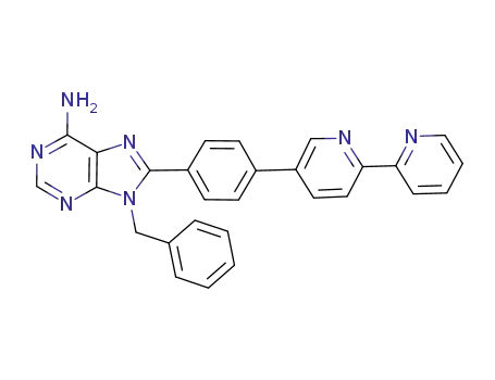 9-benzyl-8-[4-(2,2'-bipyridine-5-yl)phenyl]adenine