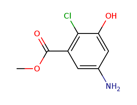 Benzoic acid, 5-amino-2-chloro-3-hydroxy-, methyl ester