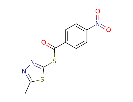Benzenecarbothioic acid, 4-nitro-, S-(5-methyl-1,3,4-thiadiazol-2-yl)
ester