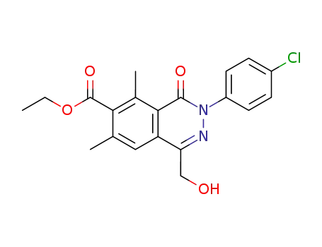 6-Phthalazinecarboxylic acid,
3-(4-chlorophenyl)-3,4-dihydro-1-(hydroxymethyl)-5,7-dimethyl-4-oxo-,
ethyl ester