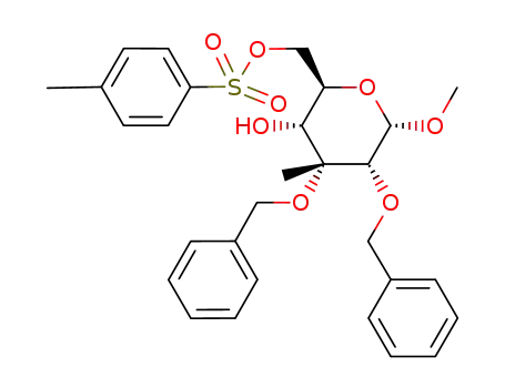 methyl 2,3-di-O-benzyl-3-C-methyl-6-O-(p-tolysulfonyl)-α-D-allopyranoside