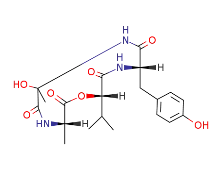 (3S,9S,12S)-6-Hydroxy-9-(4-hydroxy-benzyl)-12-isopropyl-3,6-dimethyl-1-oxa-4,7,10-triaza-cyclododecane-2,5,8,11-tetraone