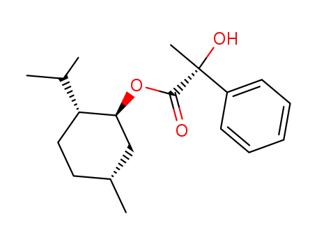 Molecular Structure of 57133-37-6 (phenyl-2 hydroxy-2 propanoate de (-) menthyle)